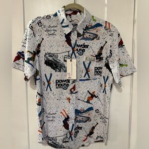 Men's Graphic Casual Button Down Shirt